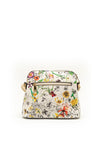 Zen Collection Floral Print Small Crossbody Bag, Beige