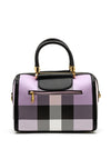 Zen Collection Check Print Medium Grab Bag, Purple