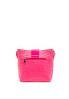 Zen Collection Twist Lock Small Crossbody Bag, Neon Pink