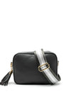 Krisana Glitter Strap Dual Compartment Crossbody Bag, Dark Grey