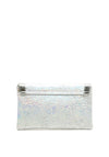 Zen Collection Metallic Envelope Clutch Bag, Silver