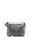 Zen Collection Flap Satchel Small Crossbody Bag, Grey