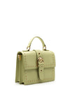 Zen Collection Small Studded Shoulder Bag, Light Green
