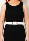 Seventy1 Half Ring Buckle Belt, White