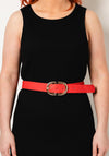 Seventy1 Half Ring Buckle Belt, Red