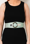 Seventy1 Hook Ring Stretch Waist Belt, Sage Green