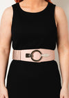 Seventy1 Hook Ring Stretch Waist Belt, Light Pink
