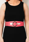 Seventy1 Hook Ring Stretch Waist Belt, Rose Pink