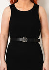 Seventy1 Medium Double Ring Belt, Black