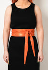 Seventy1 Wrap Around Tie Waist Belt, Orange