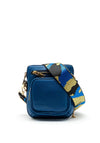Krisana Glitter Camo Strap Small Crossbody Bag, Cobalt Blue