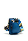 Krisana Glitter Camo Strap Small Crossbody Bag, Cobalt Blue
