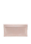 Pomares Textured Shimmer Leather Clutch Bag, Lilac