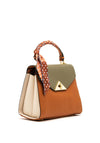 Zen Collection Colour Block Grab Bag, Brown