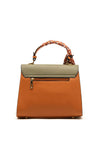 Zen Collection Colour Block Grab Bag, Brown