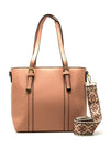 Zen Collection Shoulder Bag with Detachable Pattern Strap, Pink