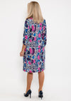Leon Collection Reptile Print Dress, Pink Multi