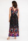 Seventy1 Multi Circle Print Maxi Dress, Black Multi