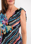 Seventy1 Stripe & Floral Maxi Dress, Black Multi