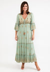 Seventy1 One Size Embellished Smock Maxi Dress, Green