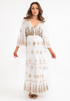 Seventy1 One Size Embellished Smock Maxi Dress, White