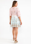 Seventy1 One Size Embellished Smock Mini Dress, Pink & Blue