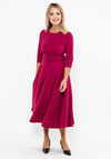 Seventy1 Belted A-Line Midi Dress, Raspberry