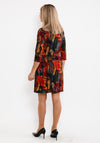 Seventy1 Abstract Design Mini Dress, Red Multi