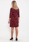 Seventy1 Leopard Print Mini Dress, Red Multi