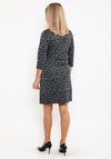 Seventy1 Cheetah Print Mini Dress, Grey & Black