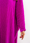 Seventy1 One Size Satin Tunic Maxi Dress, Fuchsia