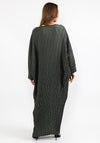 Seventy1 One Size Satin Tunic Maxi Dress, Khaki