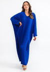 Seventy1 One Size Satin Tunic Maxi Dress, Royal Blue