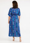 Seventy1 One Size Dome Waist Satin Maxi Dress, Royal Blue