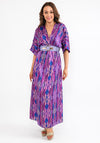 Seventy1 One Size Dome Waist Satin Maxi Dress, Purple