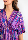 Seventy1 One Size Dome Waist Satin Maxi Dress, Purple
