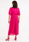 Seventy1 One Size Pleated Chiffon Jumpsuit, Pink