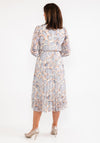 Seventy1 One Size Chiffon Pleated Midi Dress, Grey