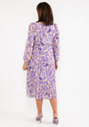 Seventy1 One Size Chiffon Pleated Midi Dress, Lilac