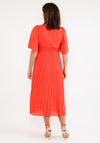 Seventy1 One Size Pleated Chiffon Dress, Coral
