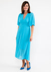 Seventy1 One Size Pleated Chiffon Dress, Blue