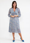 Seventy1 One Size Printed Midi Dress, Blue Multi