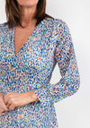Seventy1 One Size Printed Midi Dress, Blue Multi