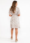 Seventy1 One Size Chiffon Mini Dress, Cream & Blue