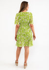 Seventy1 One Size Chiffon Mini Dress, Green