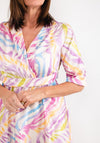 Seventy1 One Size Colourful Tiger Print Midi Dress, Lilac Multi