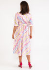 Seventy1 One Size Colourful Tiger Print Midi Dress, Lilac Multi