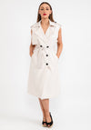 Seventy1 One Size Sleeveless Blazer Dress, Beige