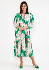 Seventy1 One Size Print Smock Maxi Dress, Green Multi
