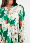 Seventy1 One Size Print Smock Maxi Dress, Green Multi